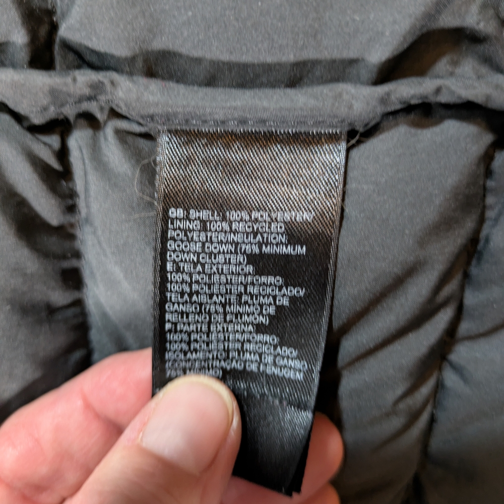 2011 The North Face 600 Women's Black Hooded Down Puffer Coat Size Small - Picture 14 of 16